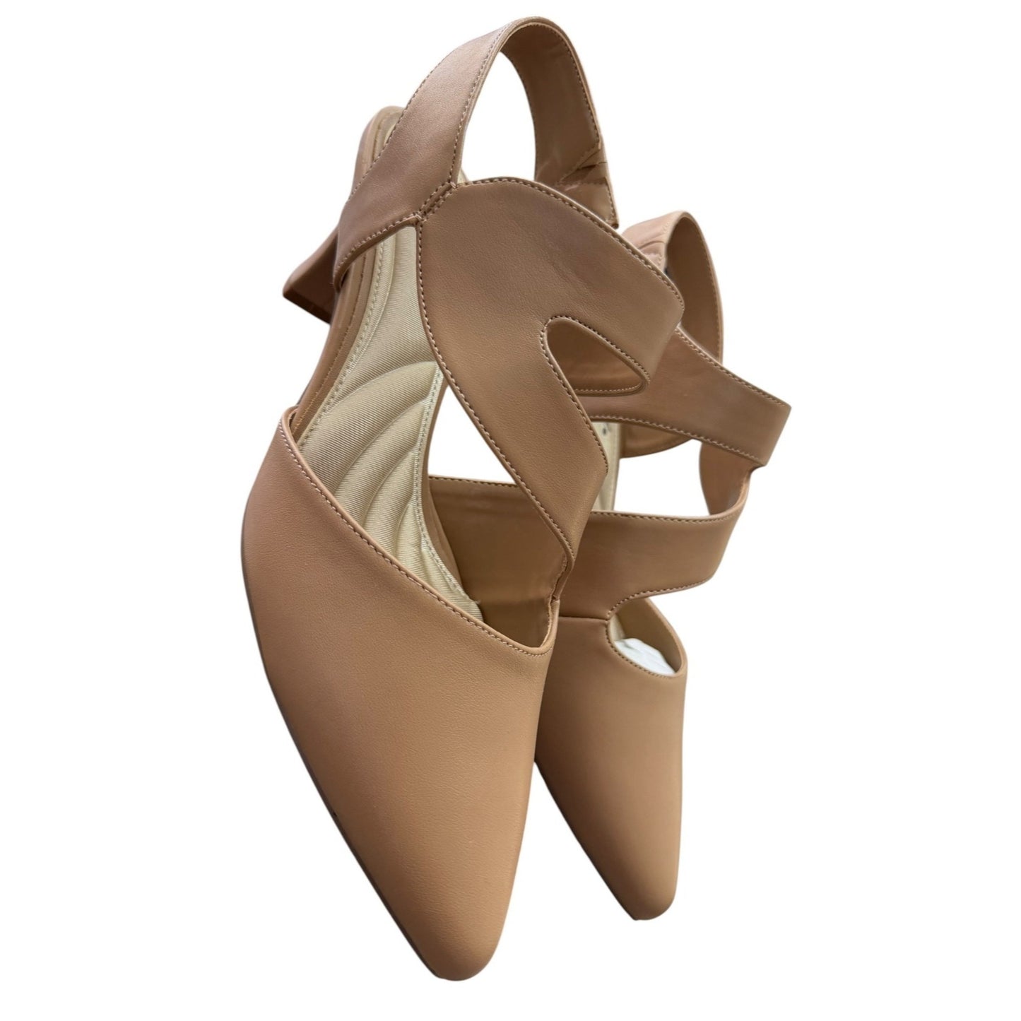 Easy Street Tan Pointed Toe Heels Women's SZ 9.5W