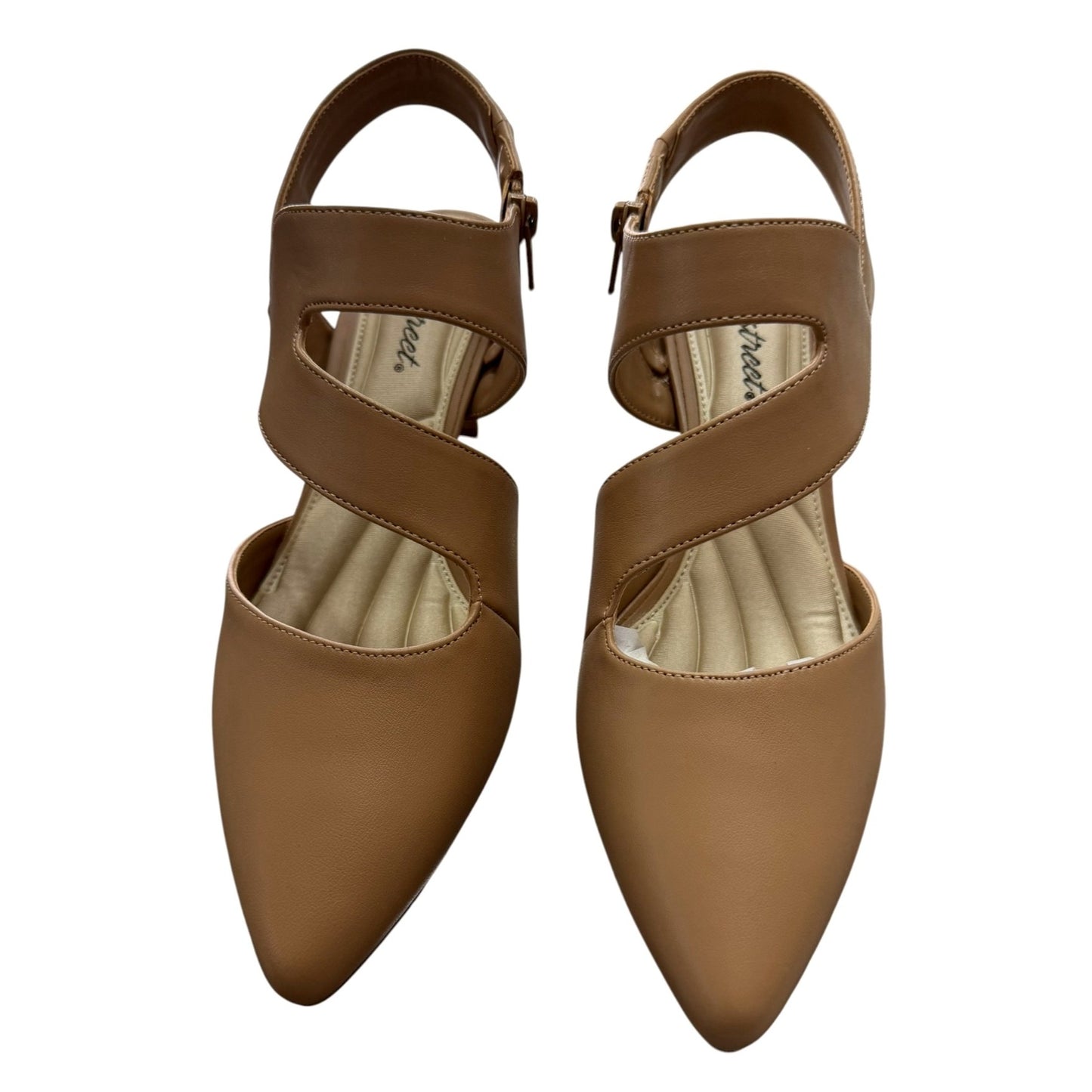 Easy Street Tan Pointed Toe Heels Women's SZ 9.5W