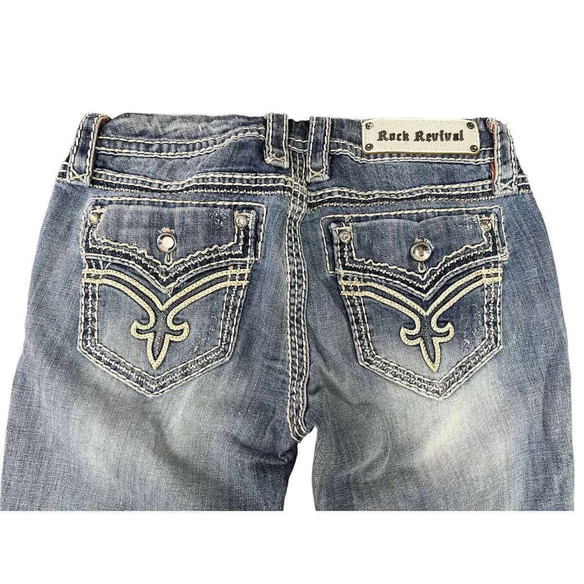 Rock Revival Women's Distressed Donna Bootcut Jeans Size 29