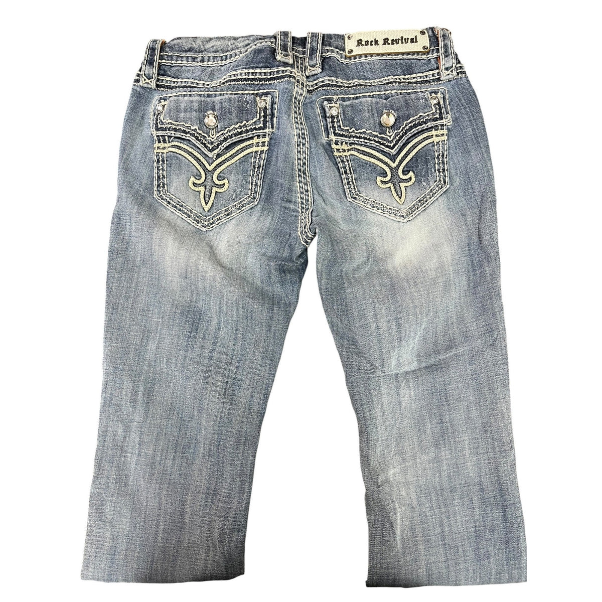 Rock Revival Women's Distressed Donna Bootcut Jeans Size 29