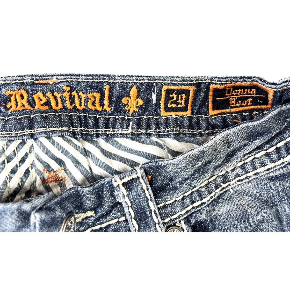 Rock Revival Women's Distressed Donna Bootcut Jeans Size 29