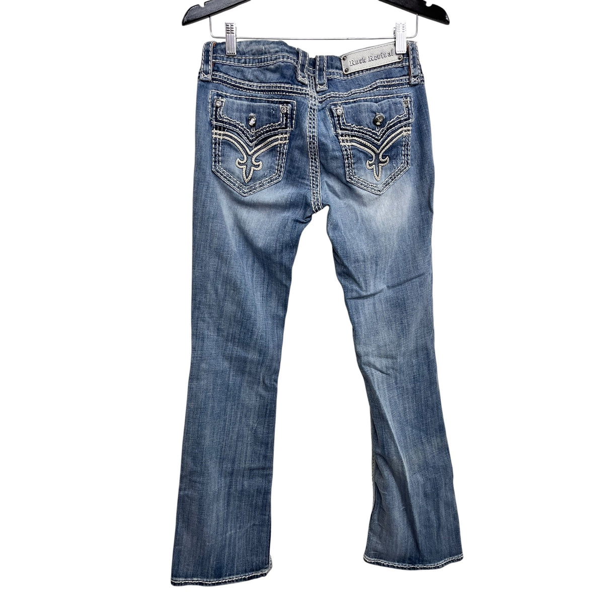 Rock Revival Women's Distressed Donna Bootcut Jeans Size 29