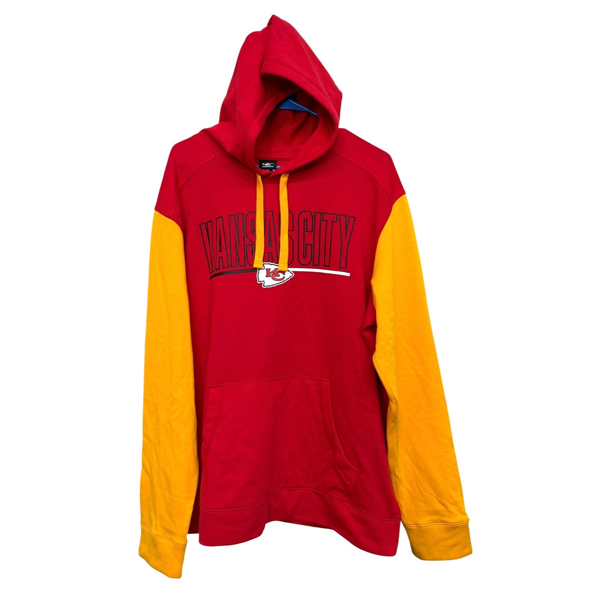 Kansas City Chiefs Logo Athletic NFL Team Hoodie Size XL NWT