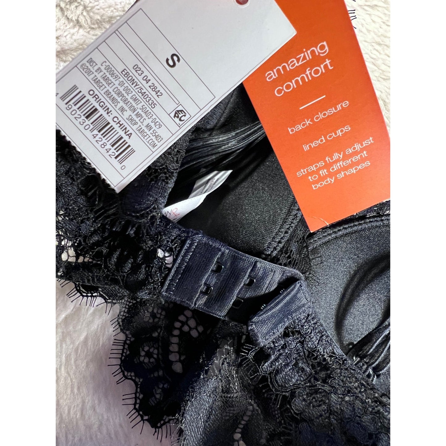 Black SZ Small Gilligan and O'Malley Bralette NWT