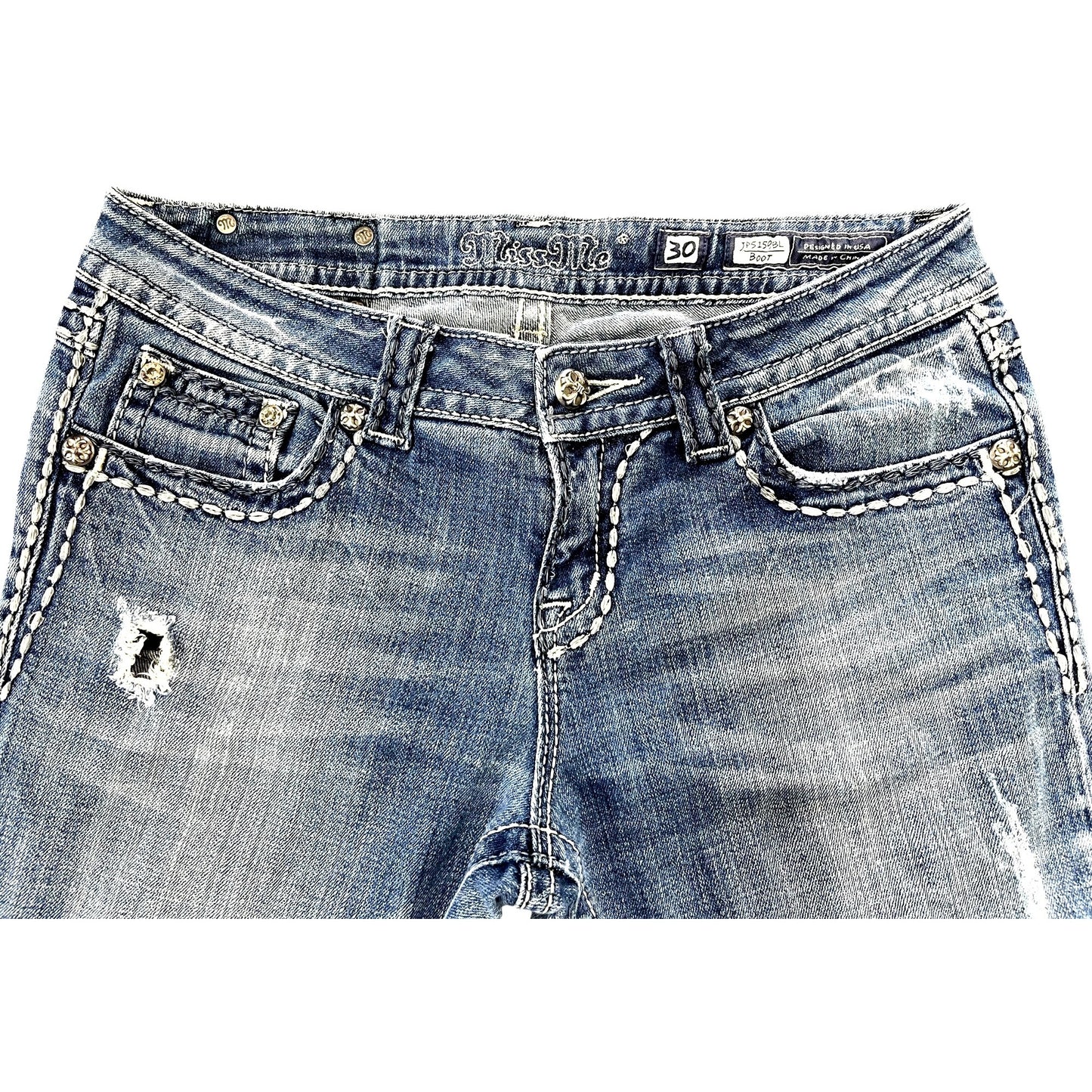 Miss Me 30 JP5159BL Boot inseam 30.5
