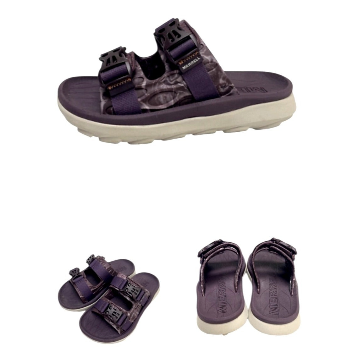 Merrell Sz 7 Purple Hut Ultra Wrap Slide Sandals