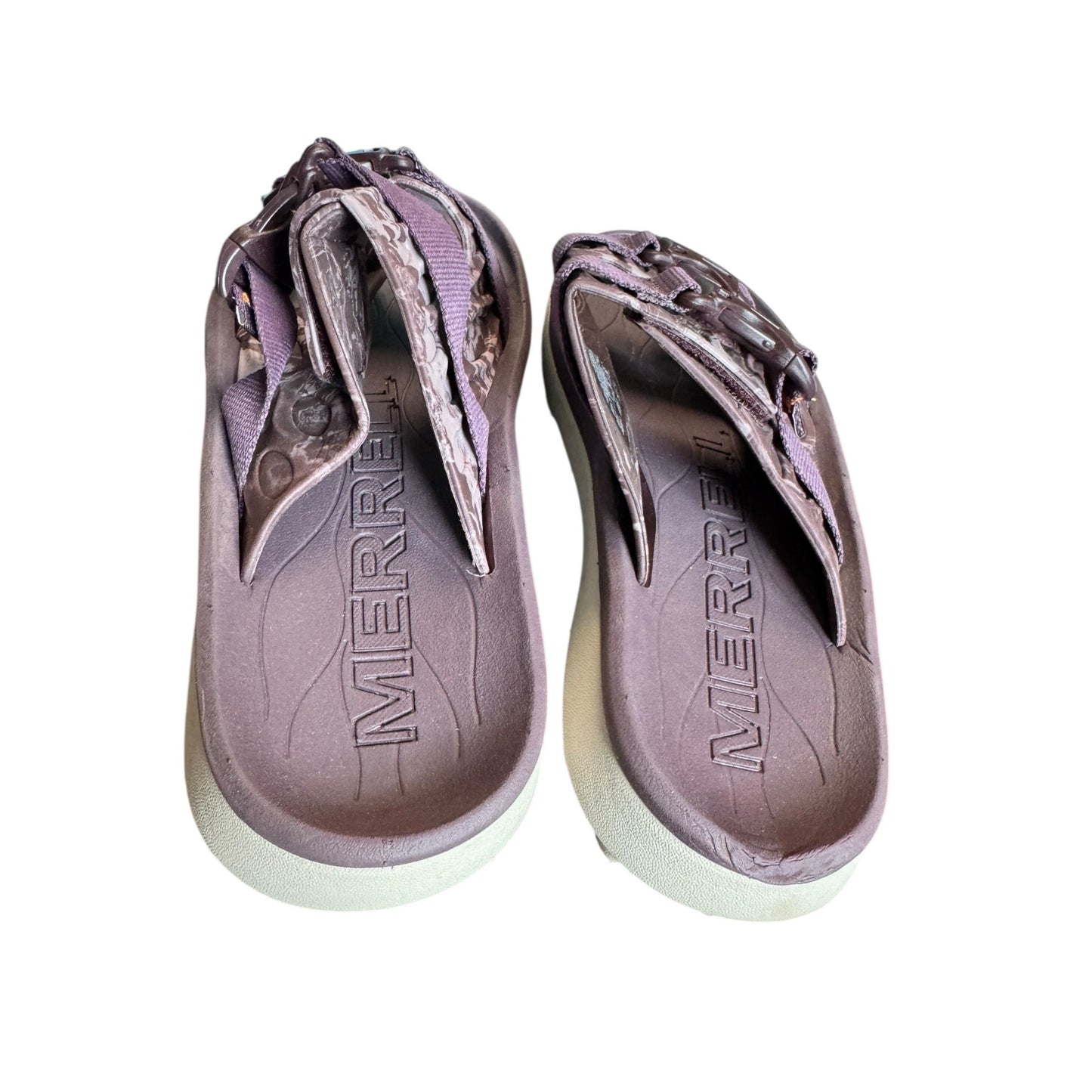 Merrell Sz 7 Purple Hut Ultra Wrap Slide Sandals