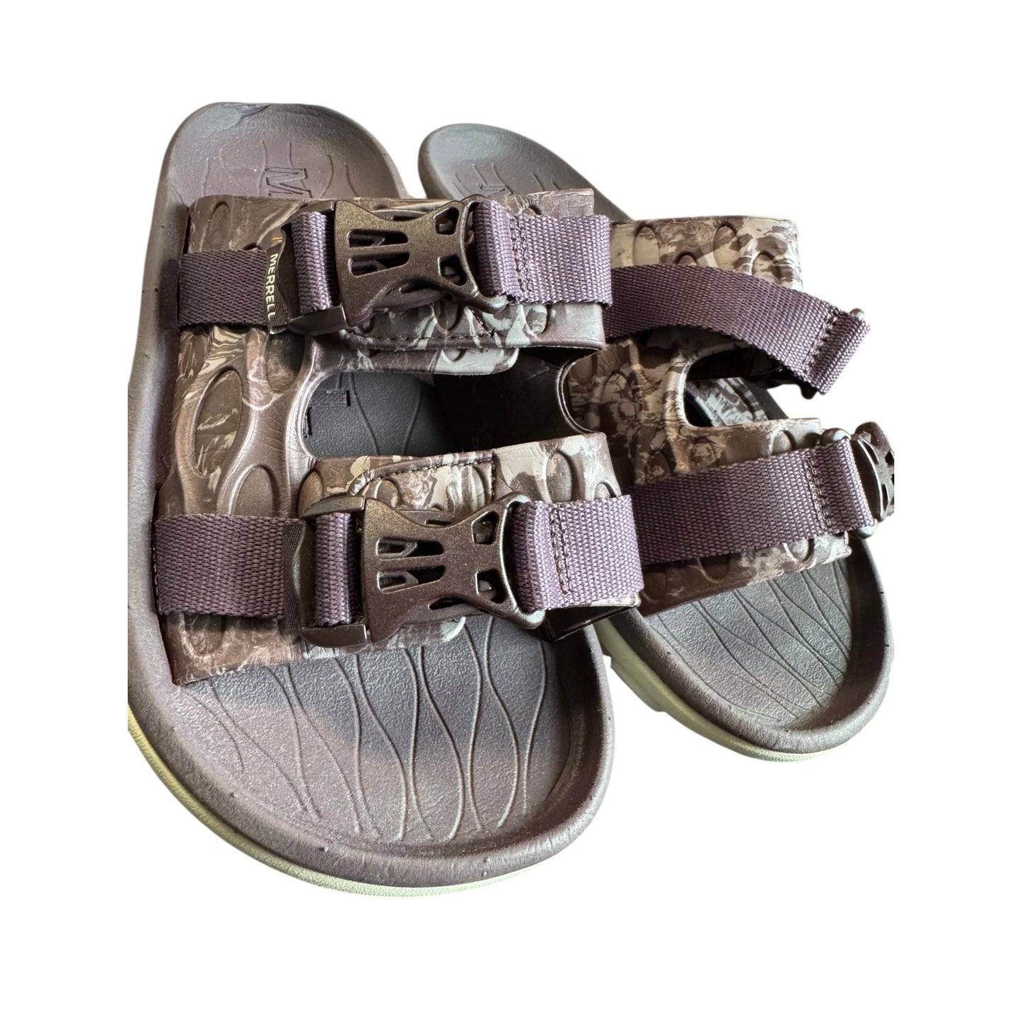 Merrell Sz 7 Purple Hut Ultra Wrap Slide Sandals