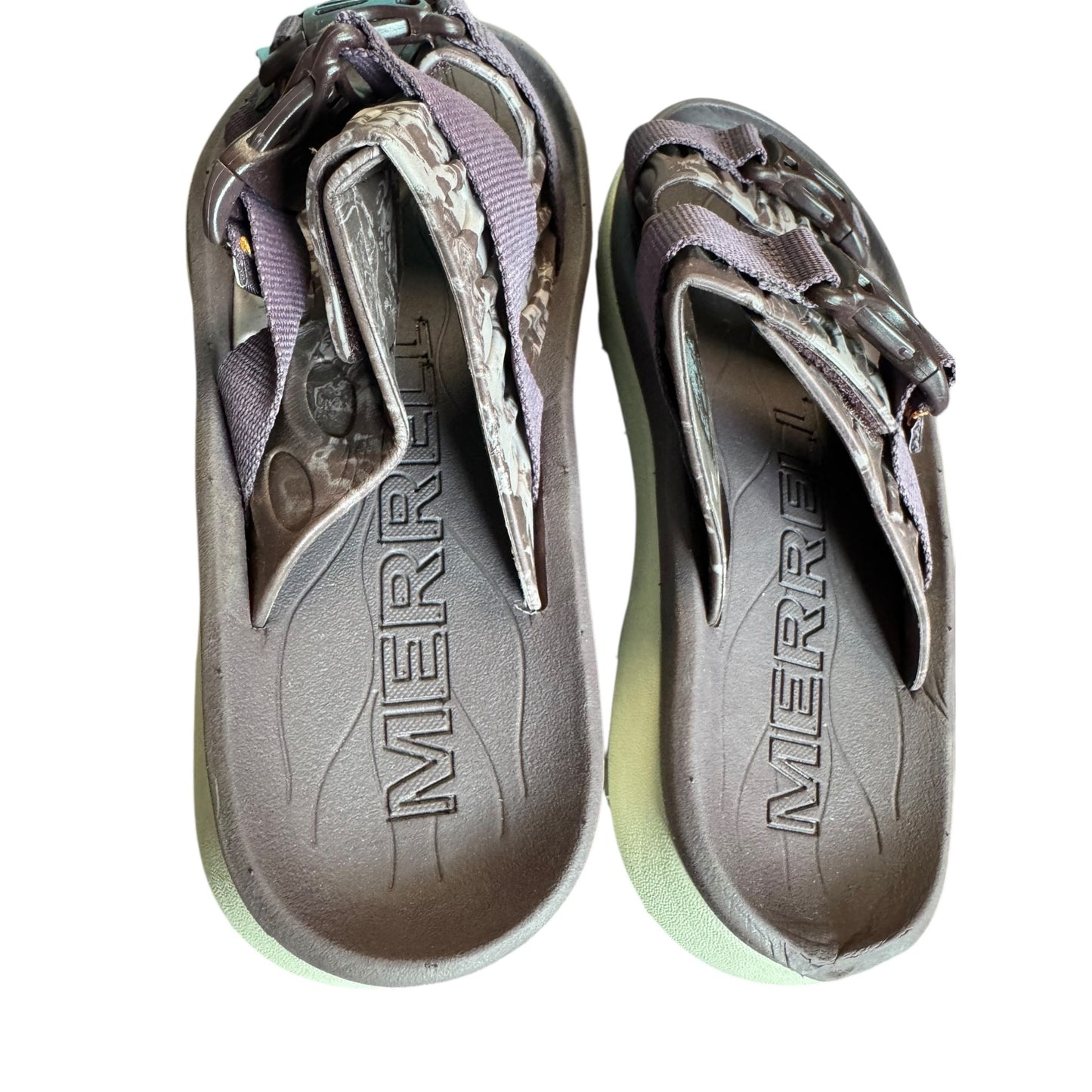 Merrell Sz 7 Purple Hut Ultra Wrap Slide Sandals