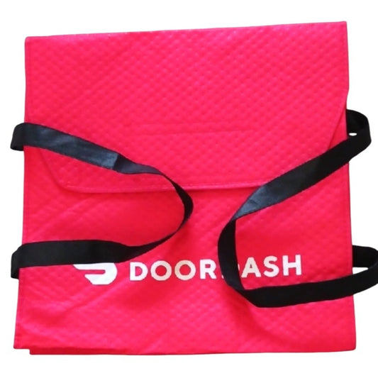 Doordash Red Insulated Pizza Delivery Bag