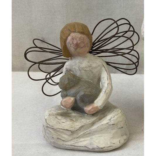 Willow Tree Angel Of Comfort Figurine Hand-Painted Resin With Wire Wings