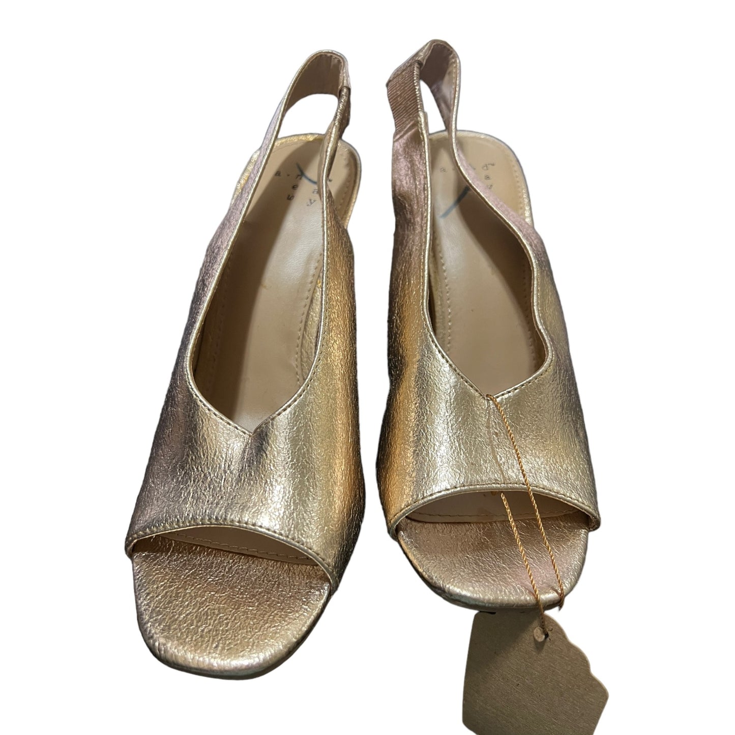 A New Day Gold Heels Women's Size 6.5