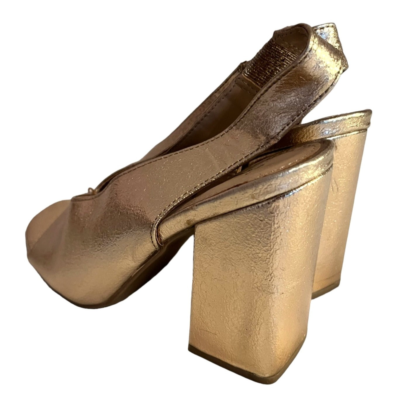 A New Day Gold Heels Women's Size 6.5