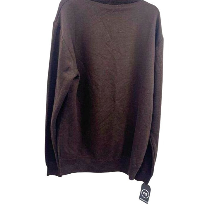 Real Essentials Dark Brown Men's 1/4 Zip Sweater NWT Size 3XL