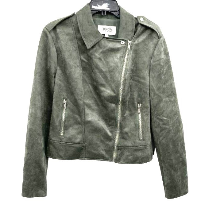 Steve Madden BB Dakota Green Faux Suede Jacket - Size XL