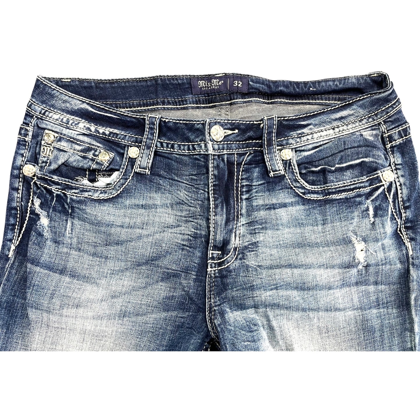 Miss Me Women's Mid-Rise Bootcut Jeans Size 32