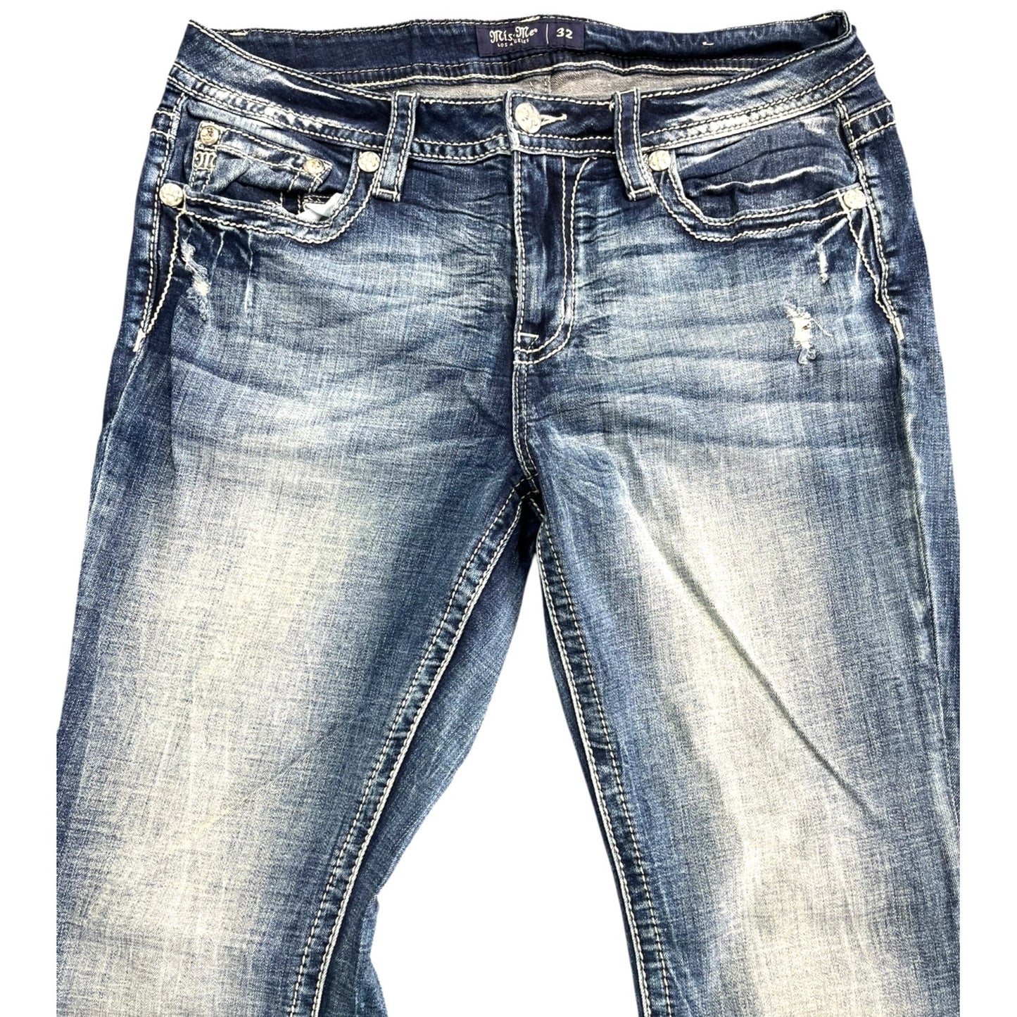 Miss Me Women's Mid-Rise Bootcut Jeans Size 32