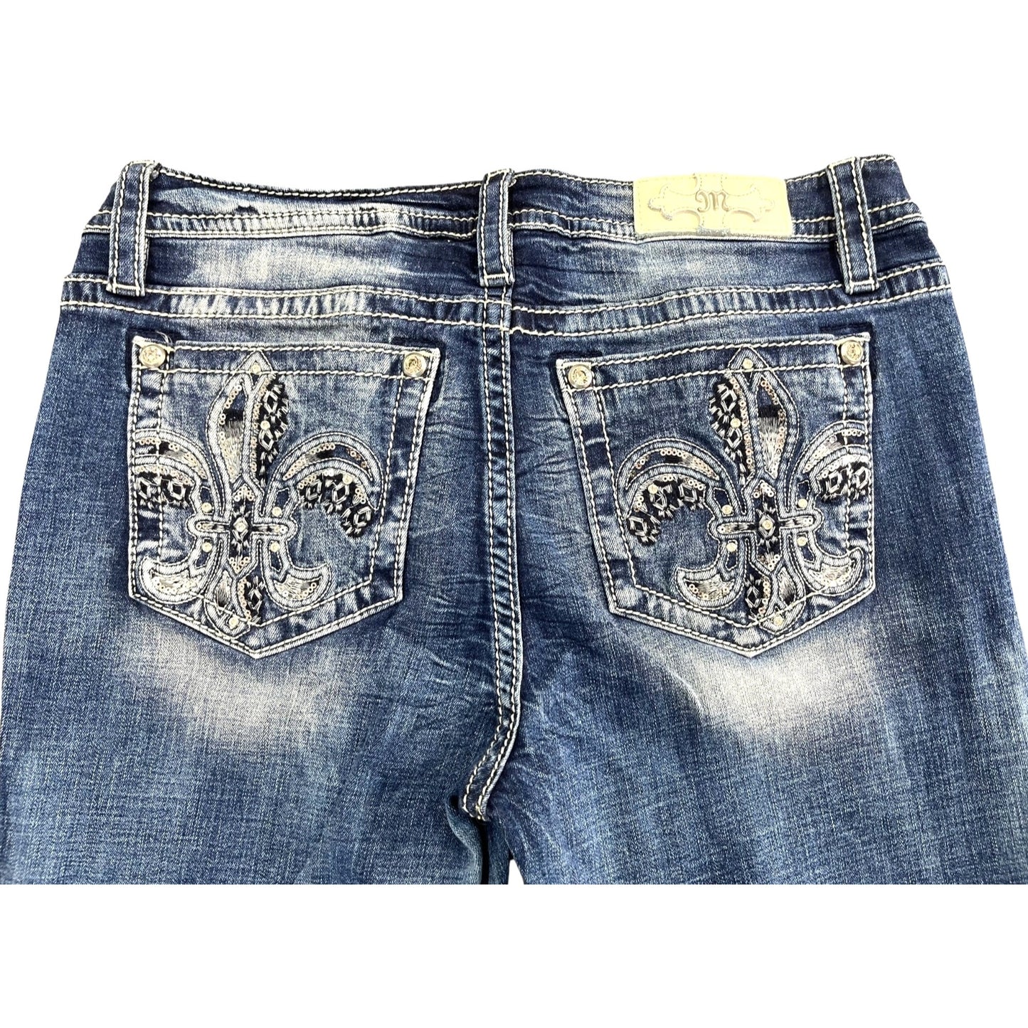 Miss Me Women's Mid-Rise Bootcut Jeans Size 32
