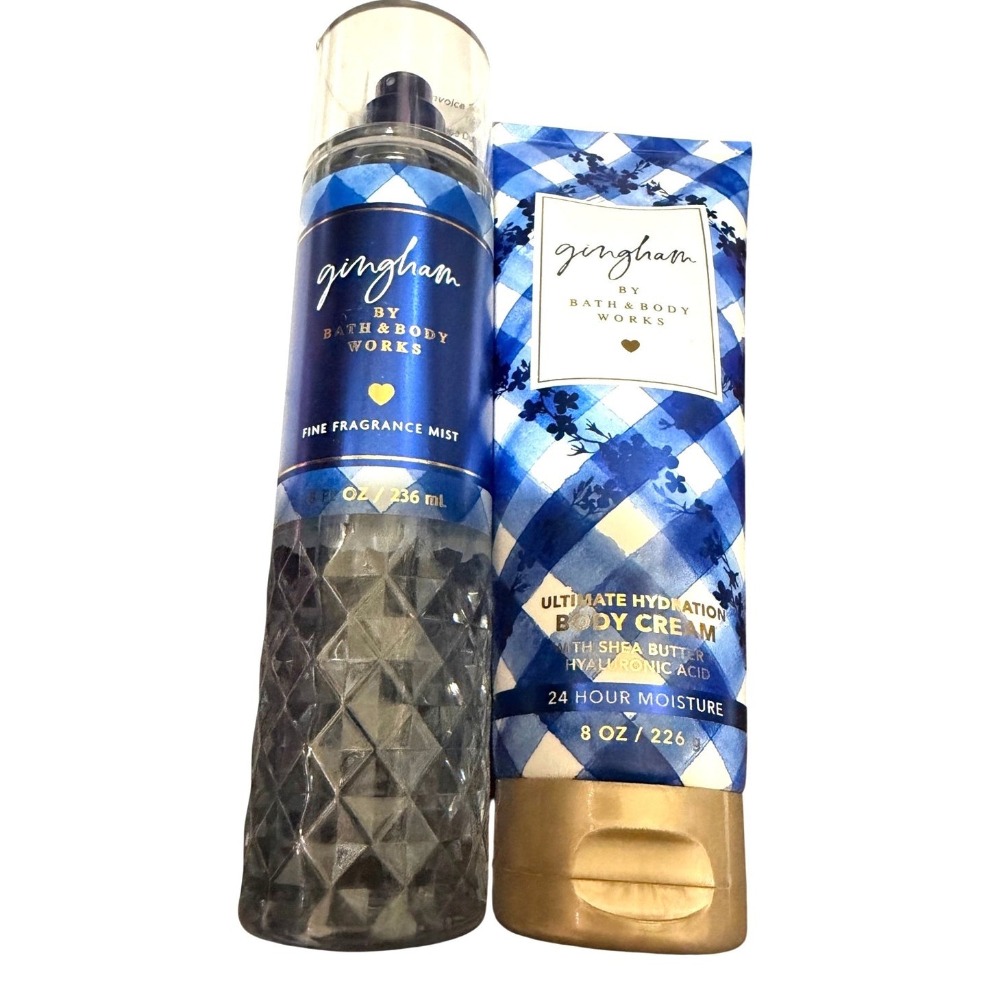 Bath & Body Works Gingham 2pc Set NEW