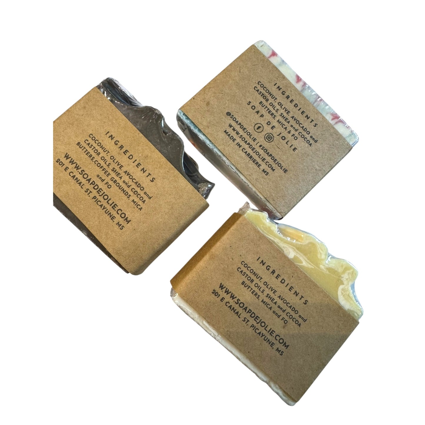 Handcrafted De Jolie Soap Set Of 3 NEW