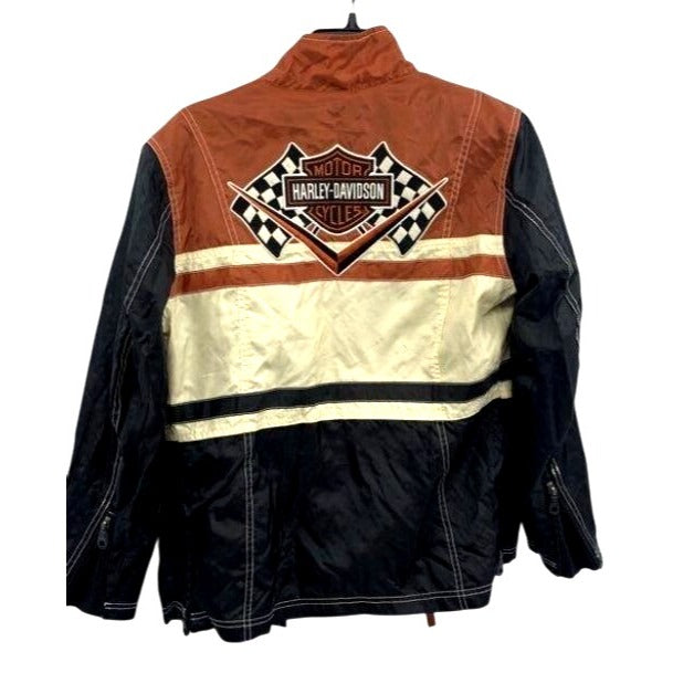 Harley-Davidson Women's Nylon Mesh Lined Jacket Orange/Black XS
