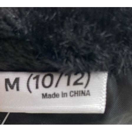 Girls KG Black Faux Fur Coat Size Medium (10-12) NWT