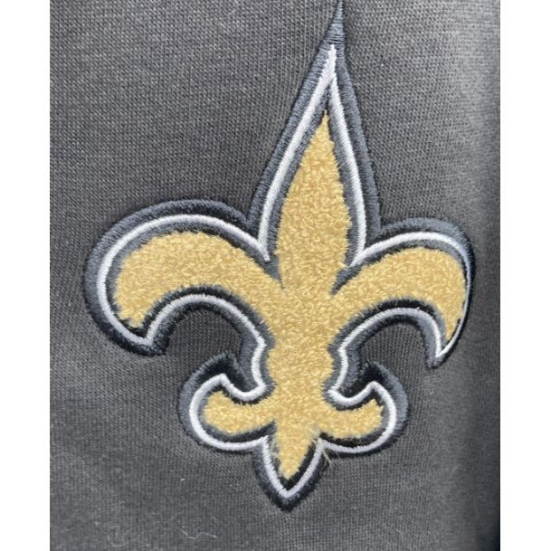 Women's New Era Black New Orleans Saints Throwback Fleece Jacket Size L