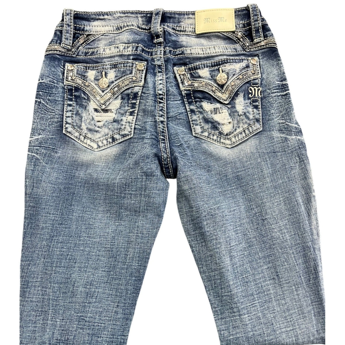 Miss Me Women's Curvy Ankle Skinny Jeans Size 28