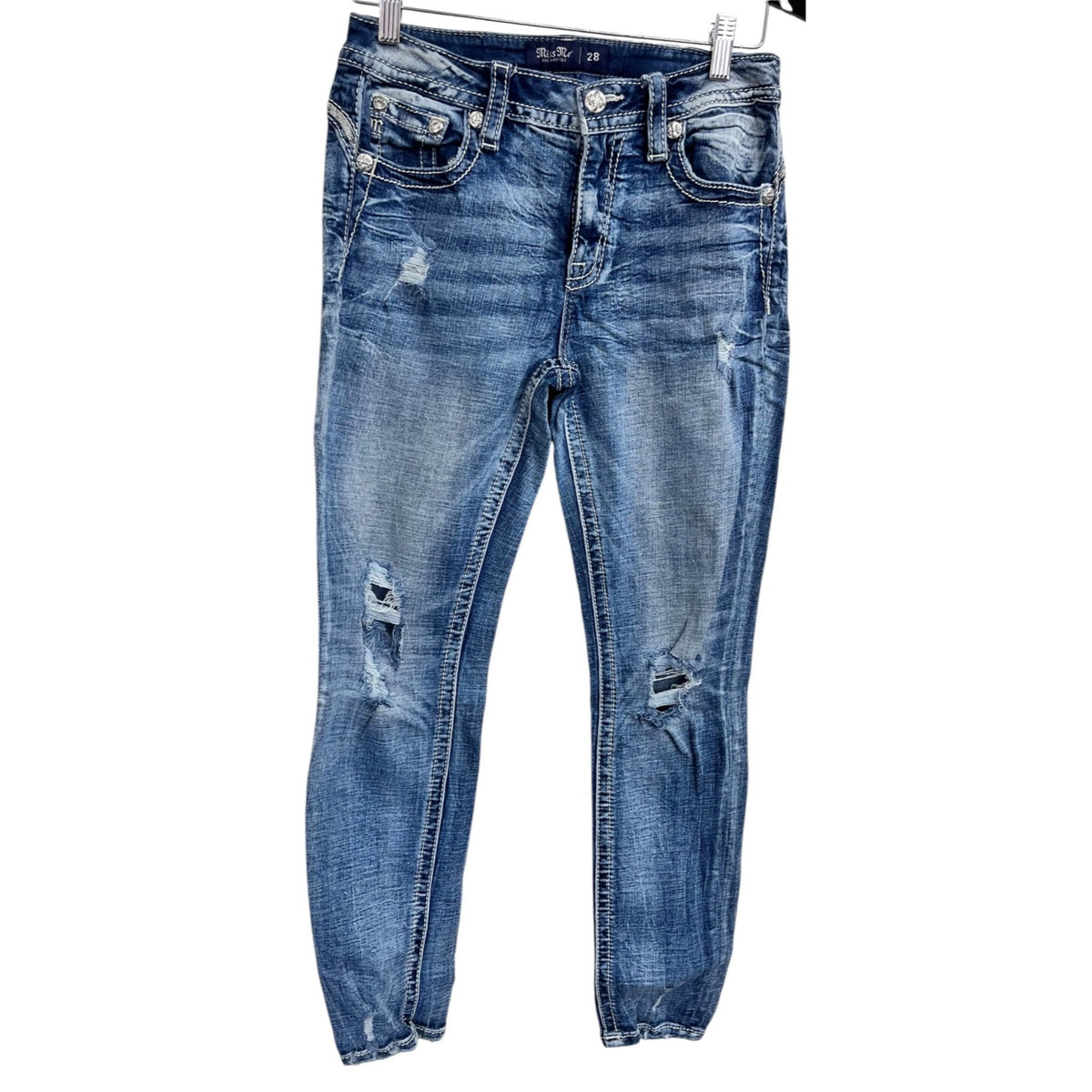 Miss Me Women's Curvy Ankle Skinny Jeans Size 28