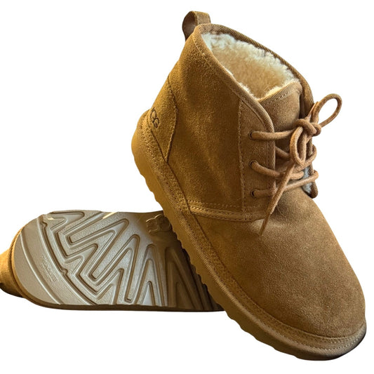 UGG Neumel Chestnut unisex Grade School (Boys) Sz 6 Suede Lace-Up Chukka Boots