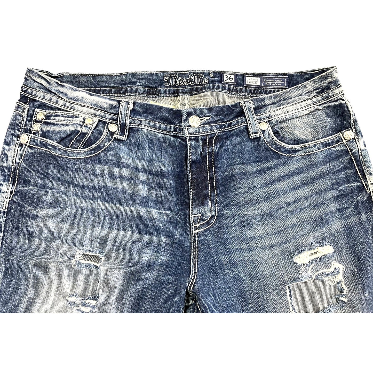 Miss Me Women's Mid-Rise Easy Bootcut Jeans Size 36