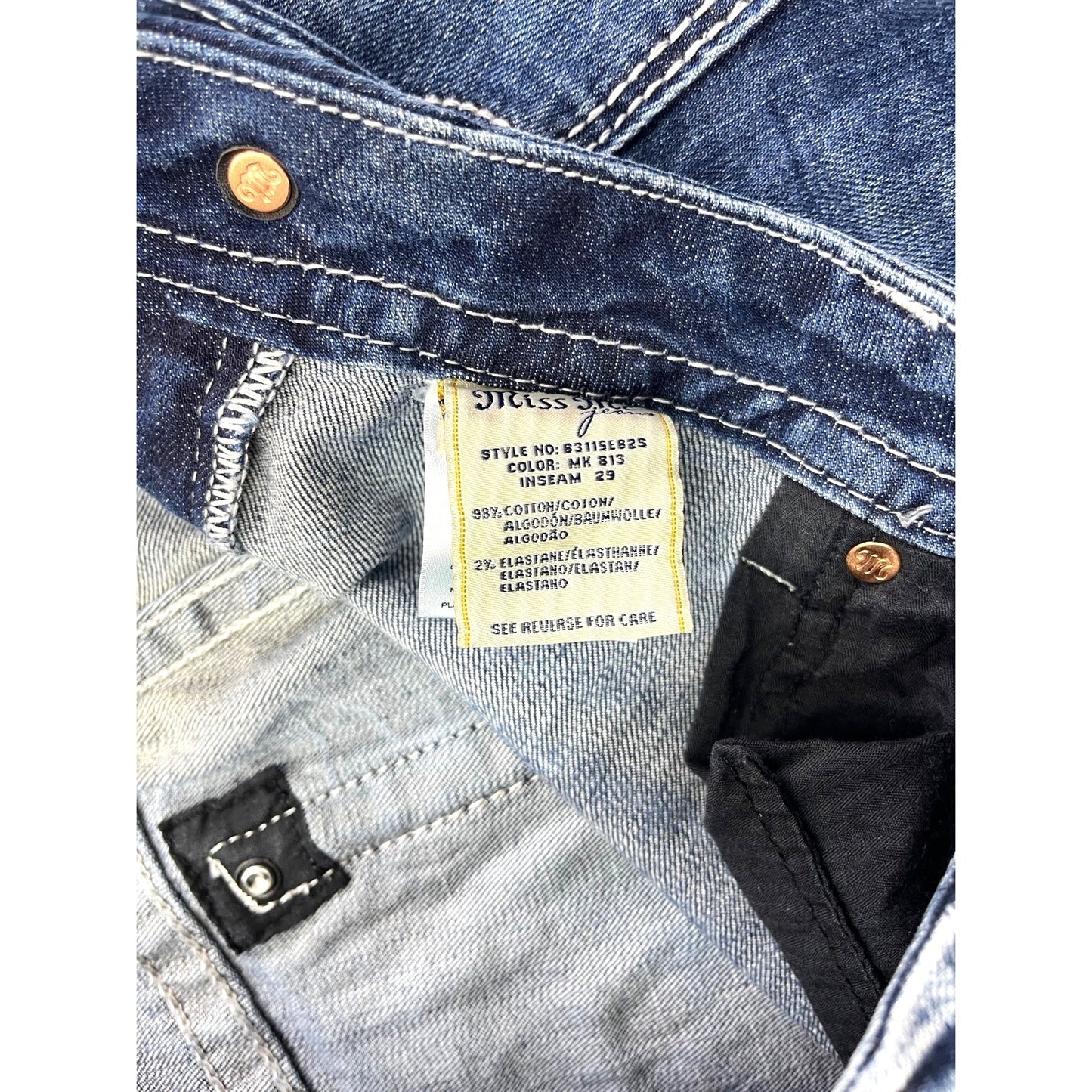 Miss Me Women's Mid-Rise Easy Bootcut Jeans Size 36