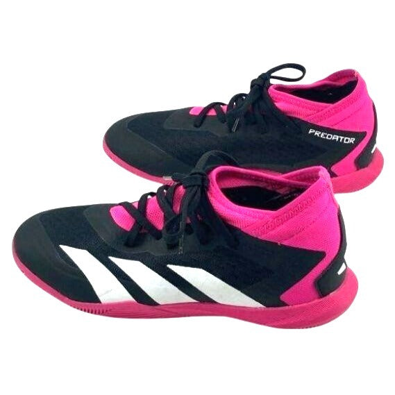 Adidas Predator Accuracy.3 Black/Pink Indoor Soccer Shoes- 3.5