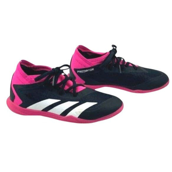 Adidas Predator Accuracy.3 Black/Pink Indoor Soccer Shoes- 3.5