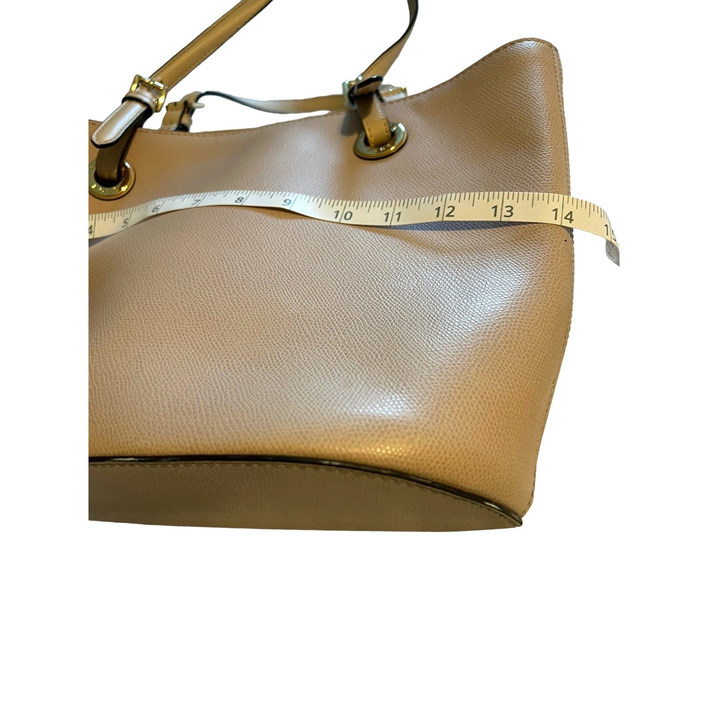Michael Kors Light Pink Leather Tote Bag With Gold Hardware
