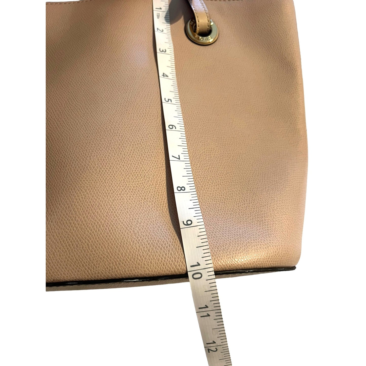 Michael Kors Light Pink Leather Tote Bag With Gold Hardware