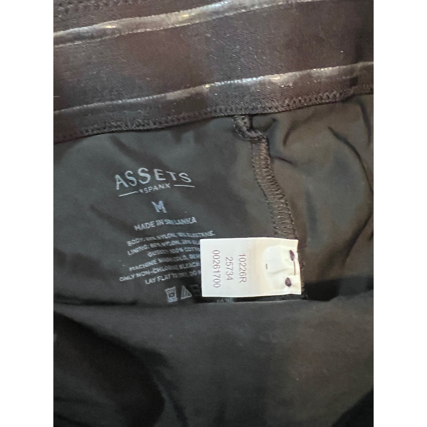 Assets By Spanx High-Waisted Mid-Thigh Shaping Shorts Black Size M