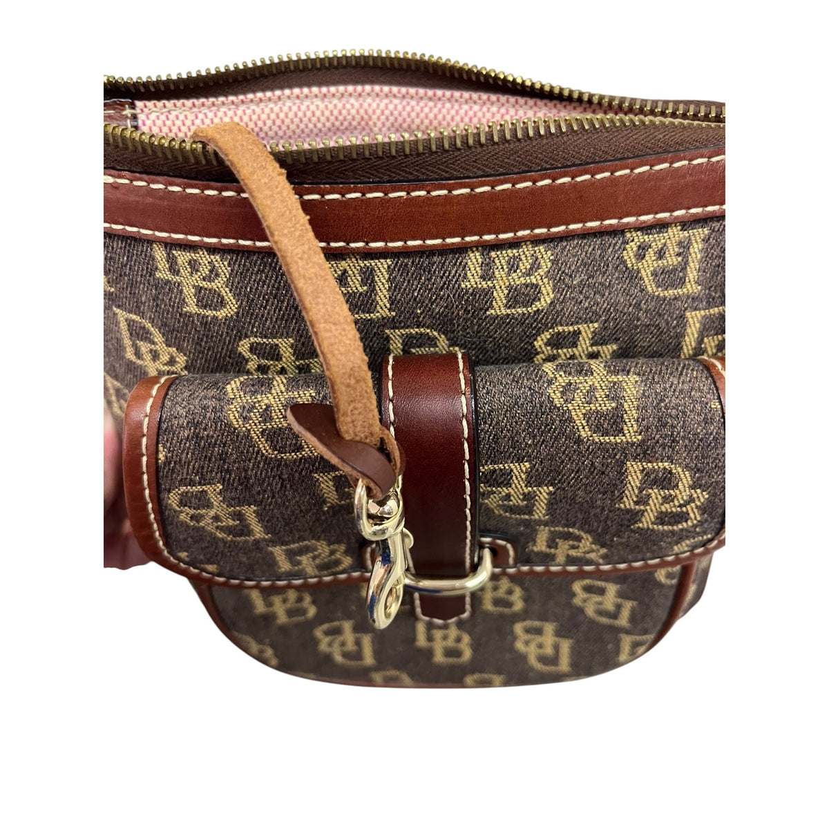 Dooney & Bourke Signature Letter Carrier Crossbody Bag