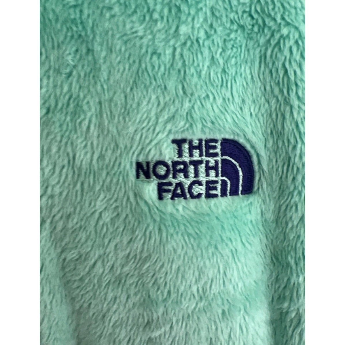 The North Face Mint Green Osito Full Zip Womens Soft Fleece Jacket Size XS