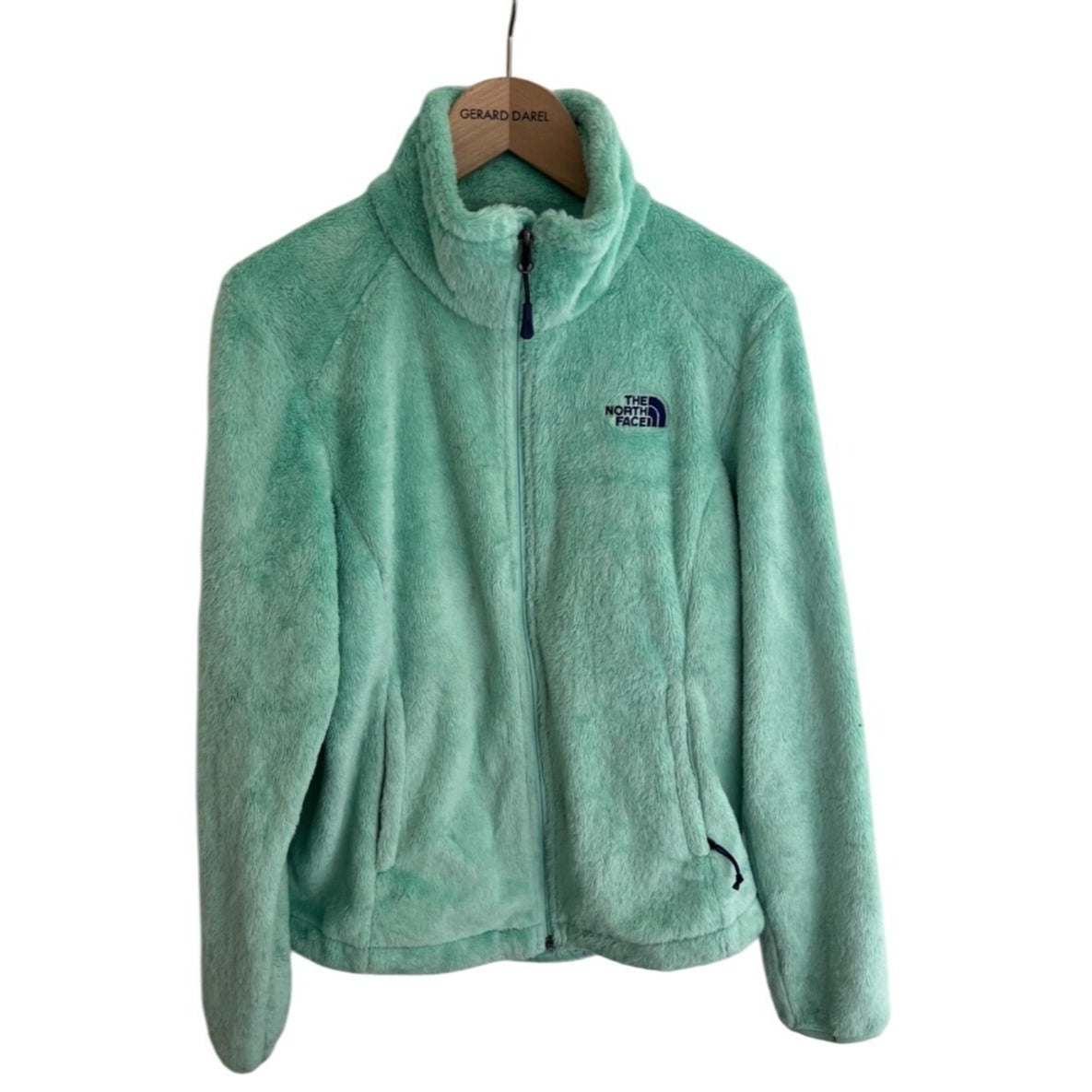 The North Face Mint Green Osito Full Zip Womens Soft Fleece Jacket Size XS
