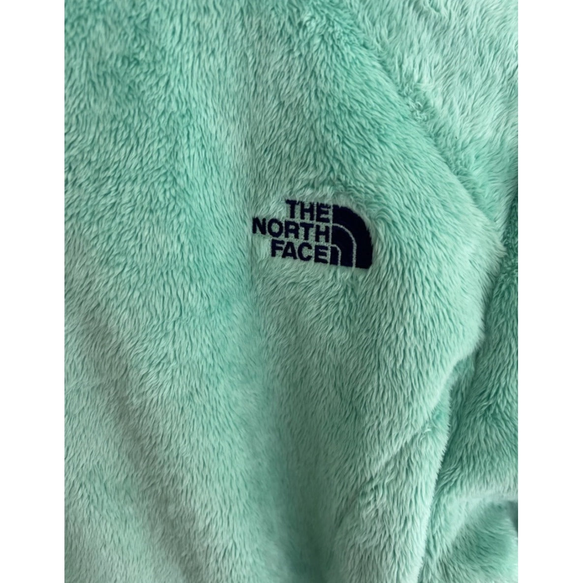 The North Face Mint Green Osito Full Zip Womens Soft Fleece Jacket Size XS