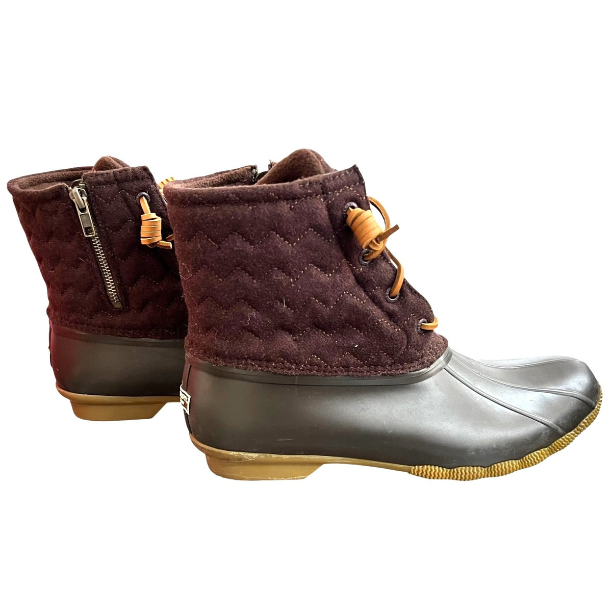 Sperry Saltwater Wool Java Duck Boots Women's Size 12 New With Box
