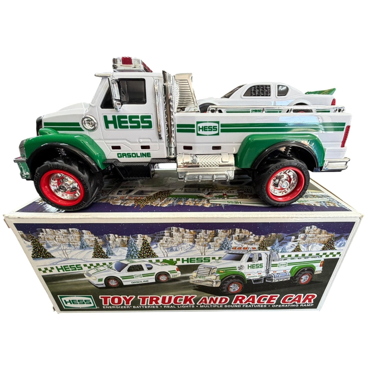 Hess 2011 Toy Truck & Race Car - Complete With Box