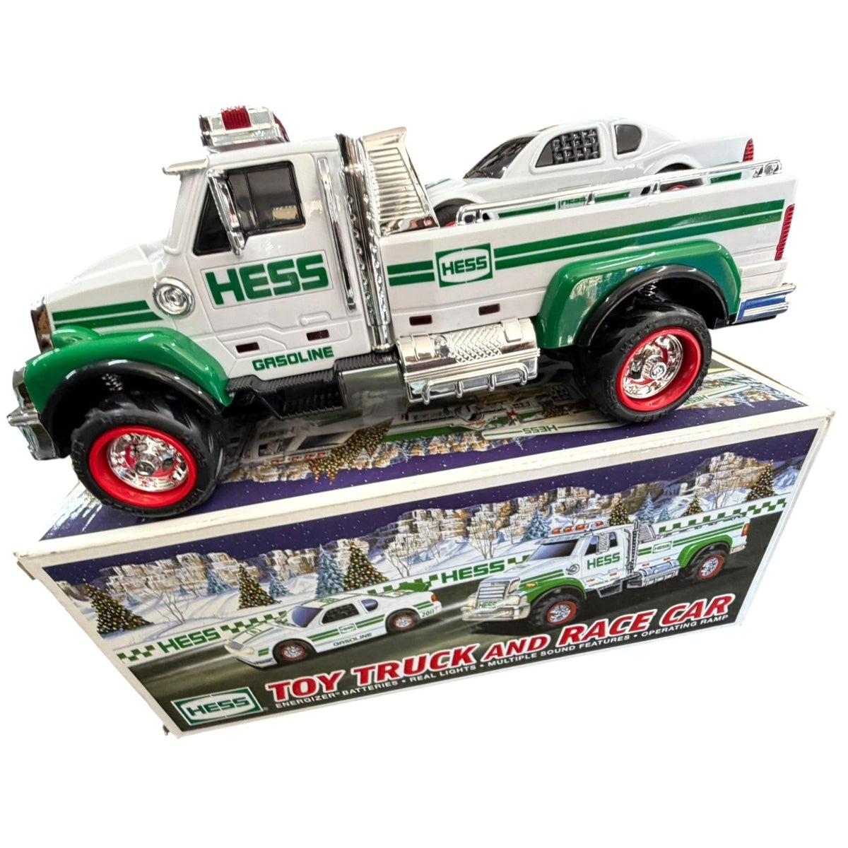 Hess 2011 Toy Truck & Race Car - Complete With Box