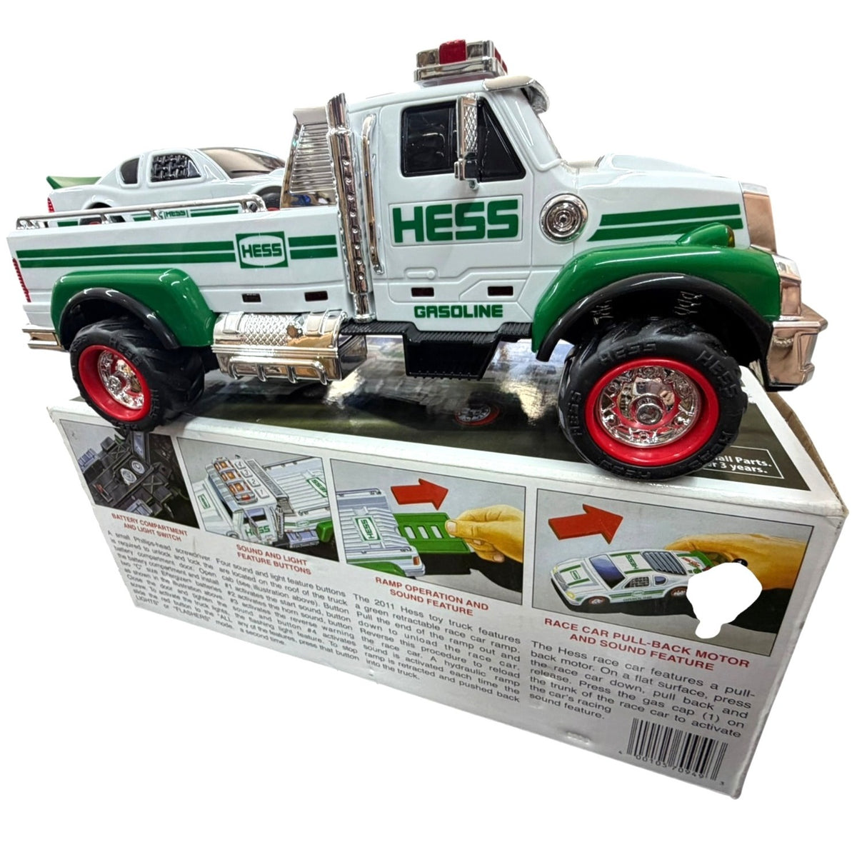 Hess 2011 Toy Truck & Race Car - Complete With Box