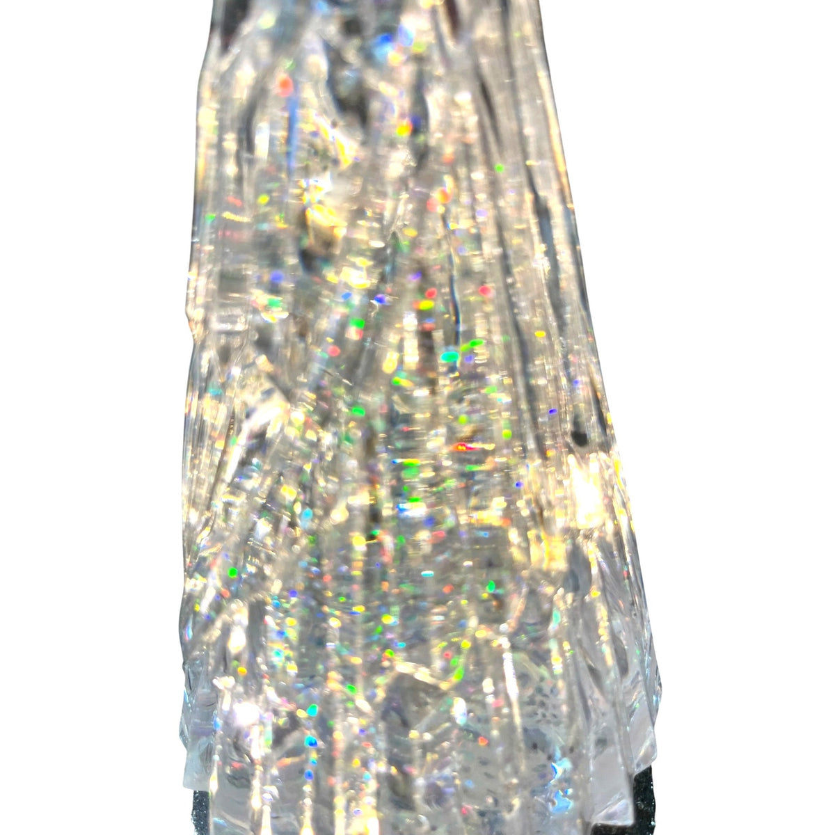 Lighted Acrylic Angel Glitter Globe Figurine