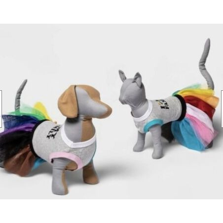 Pride Pet Costume-NWT-Multiple Sizes -Tee & Tutu Dogs/Cats-LGBTQ+