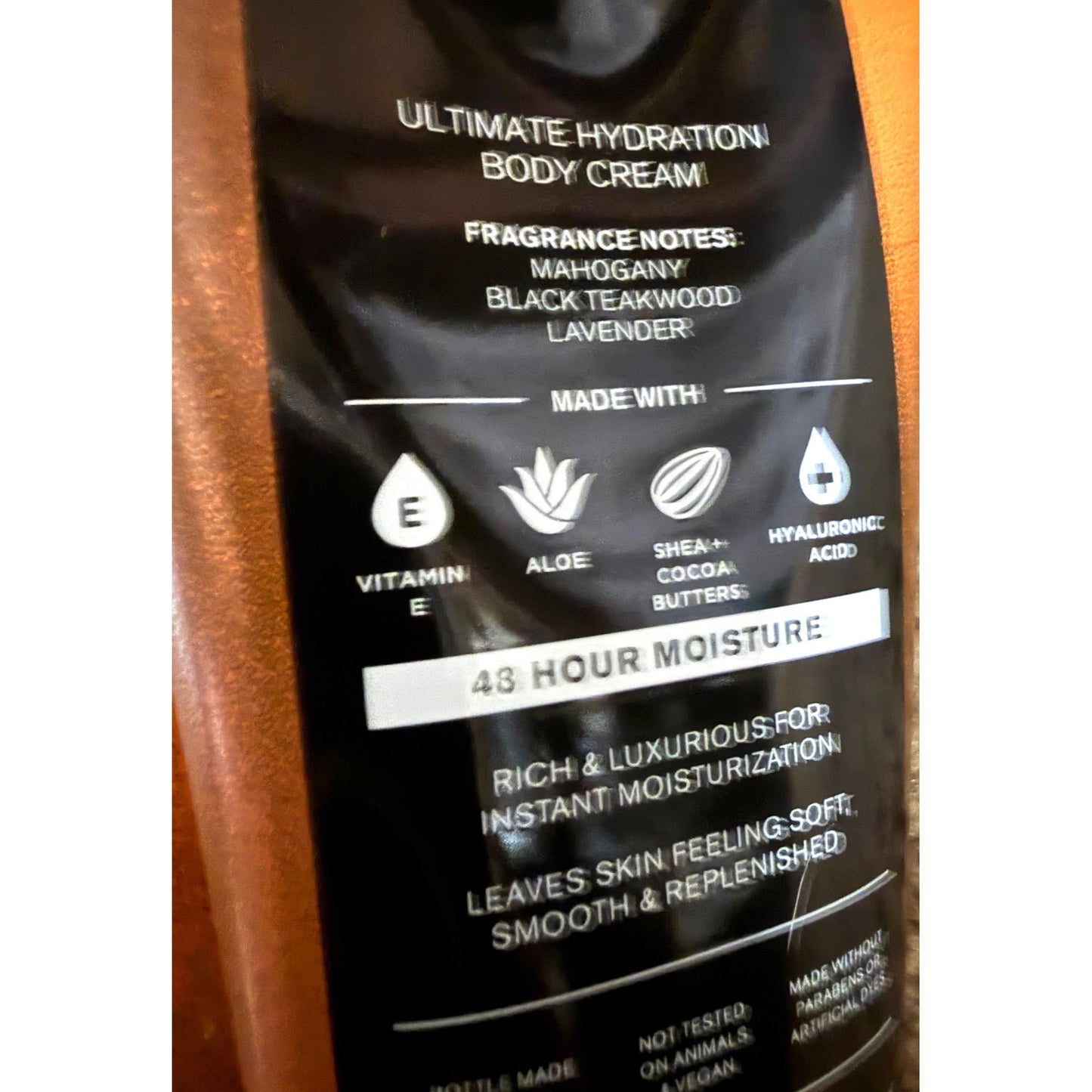Mahogany Teakwood Bath & Body Works Mens 3-Piece Set: Body Cream Spray & 3-In-1 Hair & Body Wash