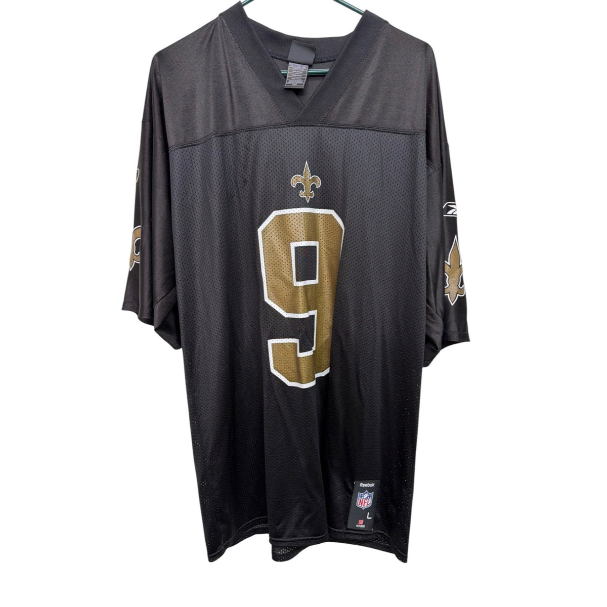 Reebok NFL Team Apparel #9 Drew Brees New Orleans Saints Jersey Size L