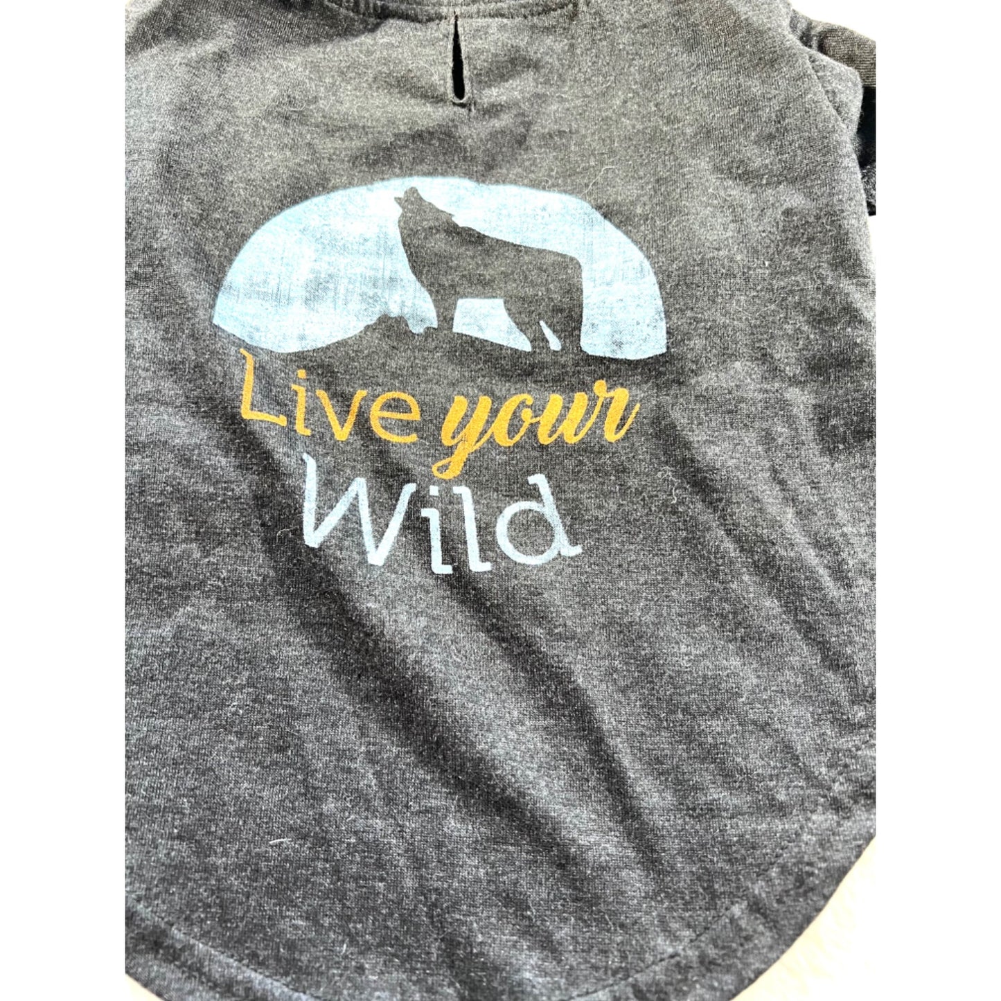 Live Your Wild Size Large Dog Shirt
